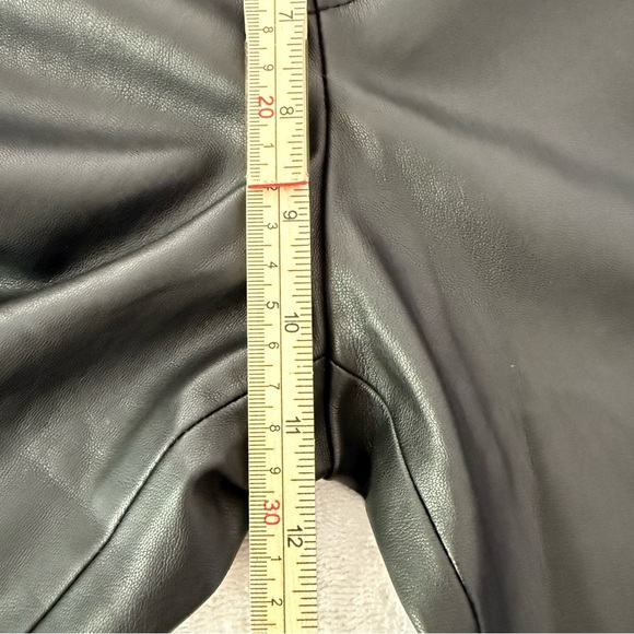 MANGO Leather-Effect Elastic Waist Trousers Pants Size S - Picture 9 of 13